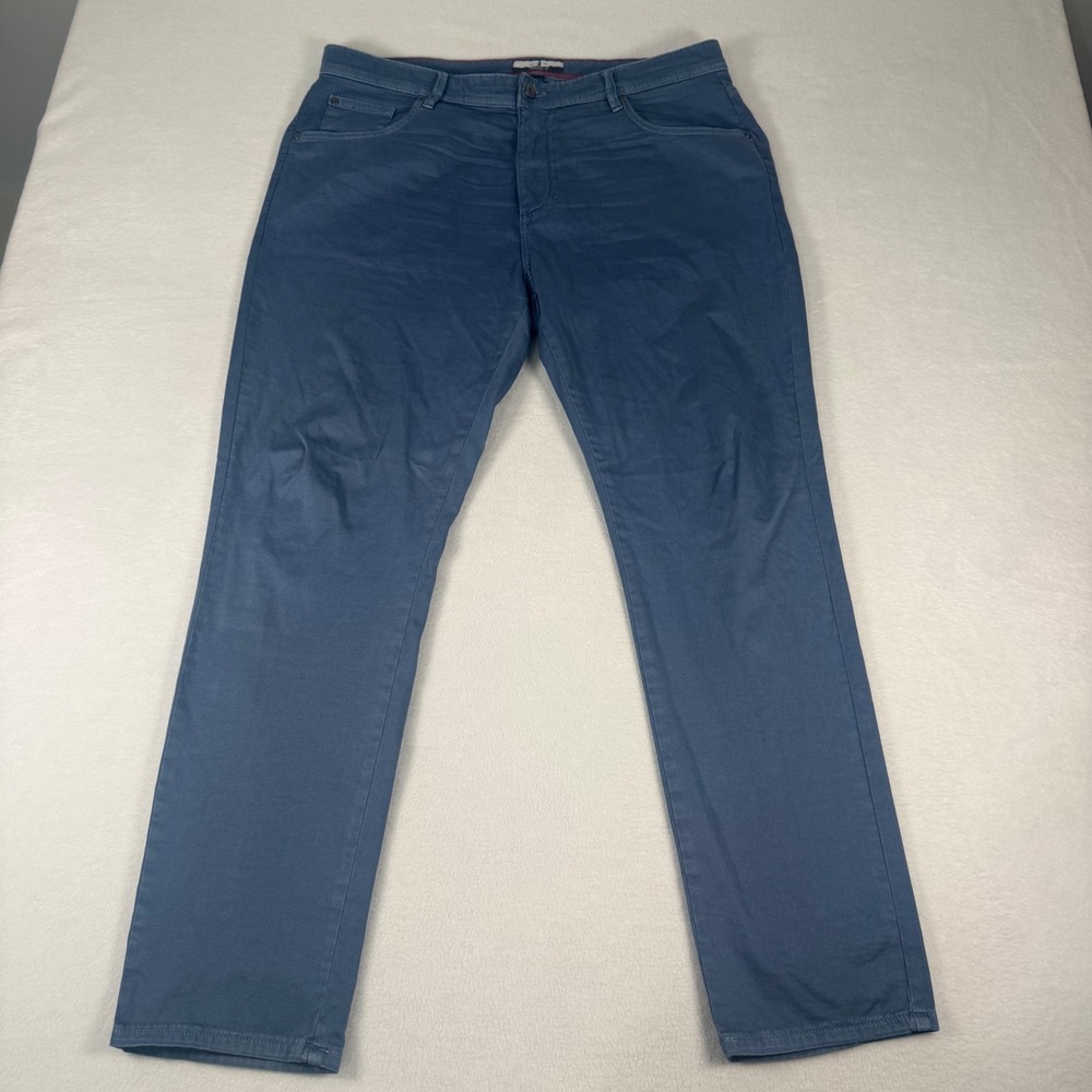 johnnie-O 5-Pocket Pants Mens 36x30 Blue Cotton Stretch Coastal Casual Golfcore